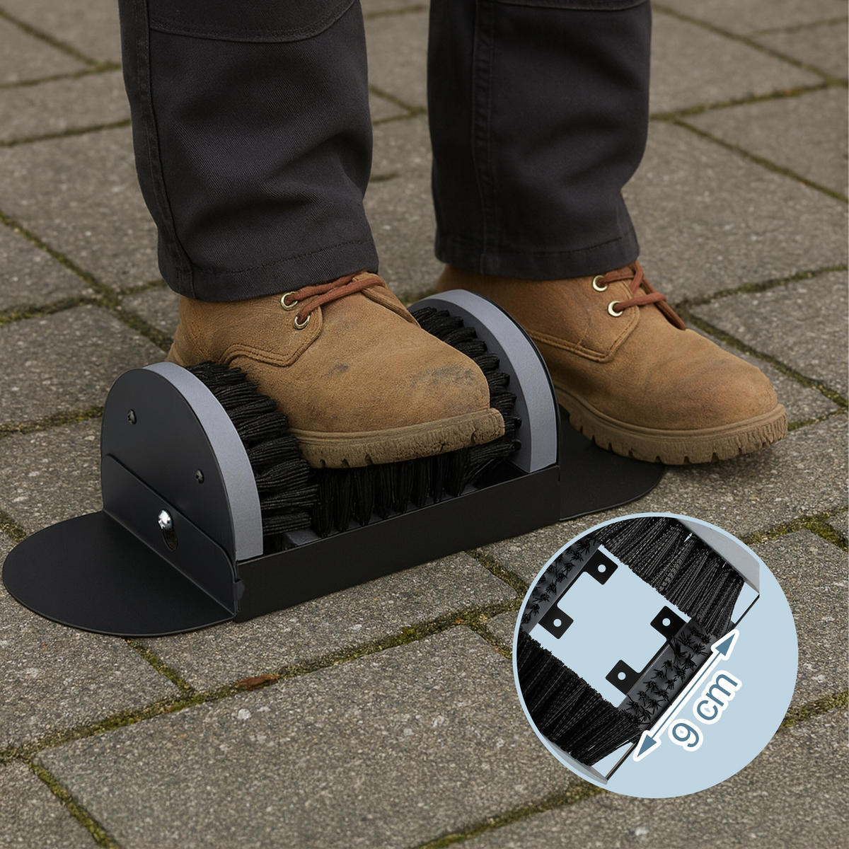 SCHUHABSTREIFER - Schwarz, Holz/Kunststoff (47/15.5cm) - Relaxdays