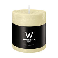 STUMPENKERZE Rustik Marble Style Bisquit 80 x Ø 68 mm, 1 Stück - Beige, Paraffin (7/8cm) - Wiedemann Kerzen
