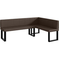 ECKBANK PETER_U - Braun, Leder (142/196cm) - Meblini