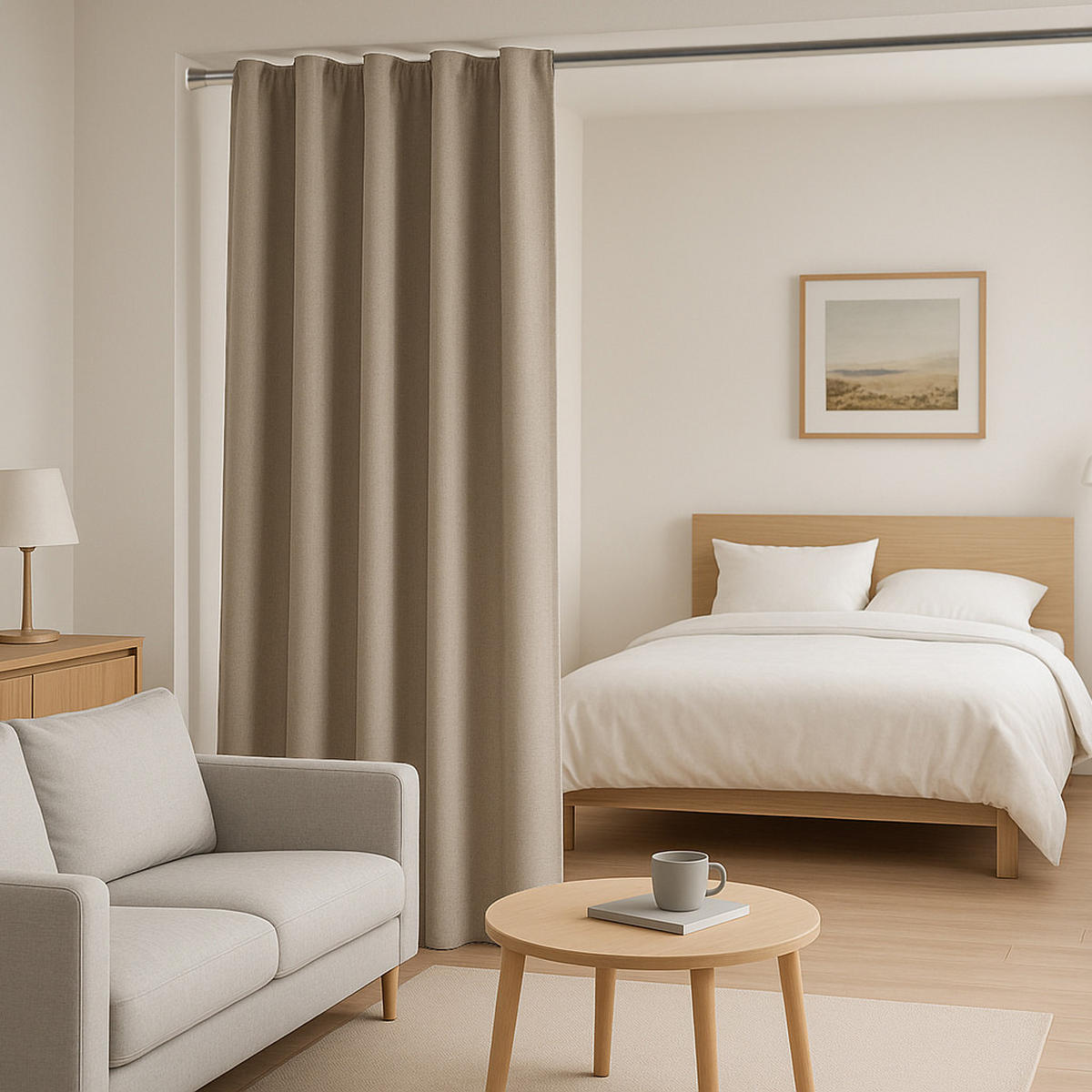 TELESKOP-VORHANGSTANGE mit Spannbefestigung Ø28 mm – Silber (50–80 cm) - Grau, Metall (2.8/80cm) - STORESDECO