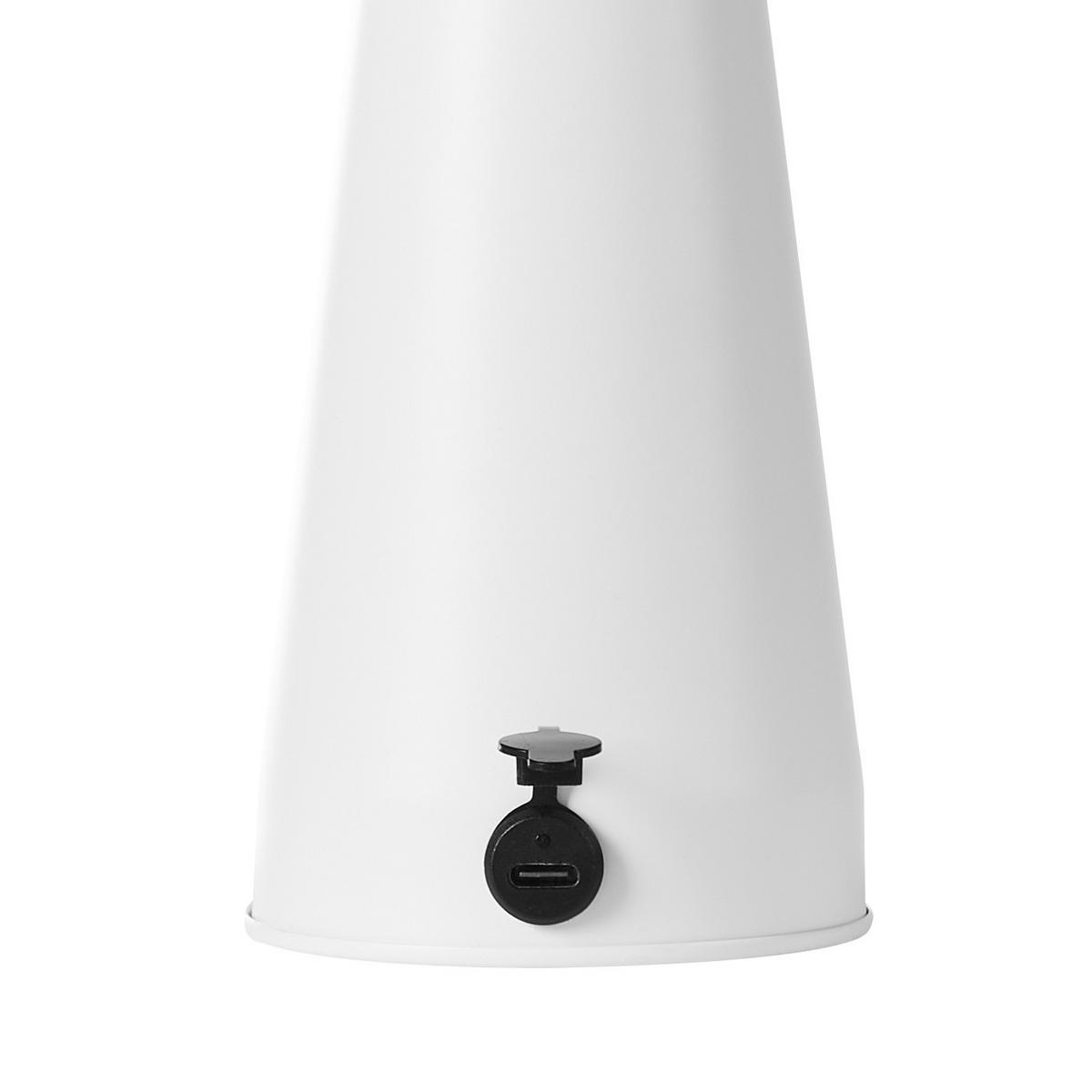 LED-TISCHLEUCHTE Weiß Bocono - Weiß, Metall (15/15/28cm) - Beliani