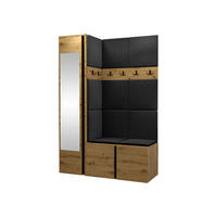 GARDEROBEN-SET Orion X - Anthrazit/Eiche Artisan, Holzwerkstoff/Kunststoff (124/186/46cm) - MIRJAN24