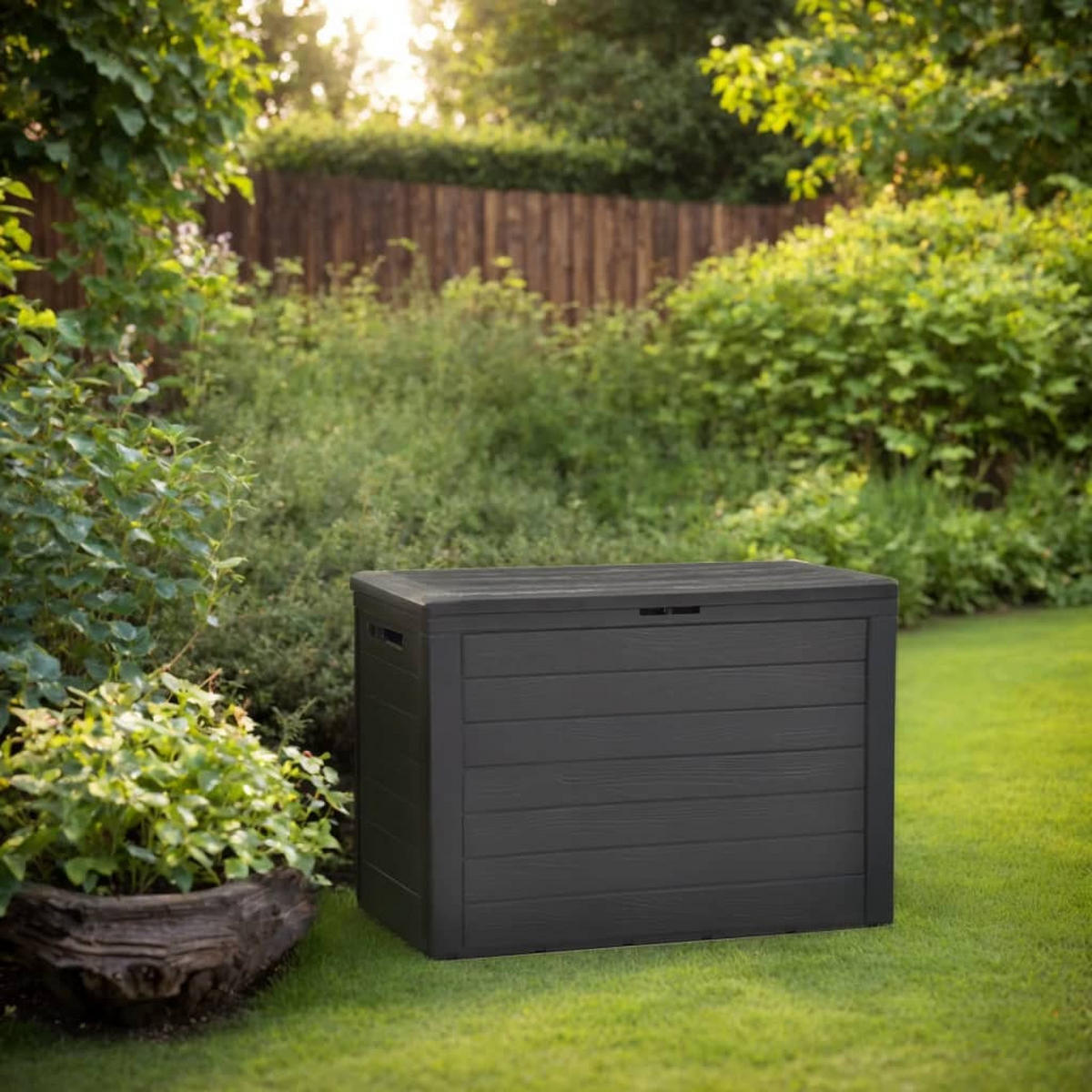 GARTENTRUHE Anthrazit 78x44x55 cm - Anthrazit, Kunststoff (78/55/44cm) - furnicato
