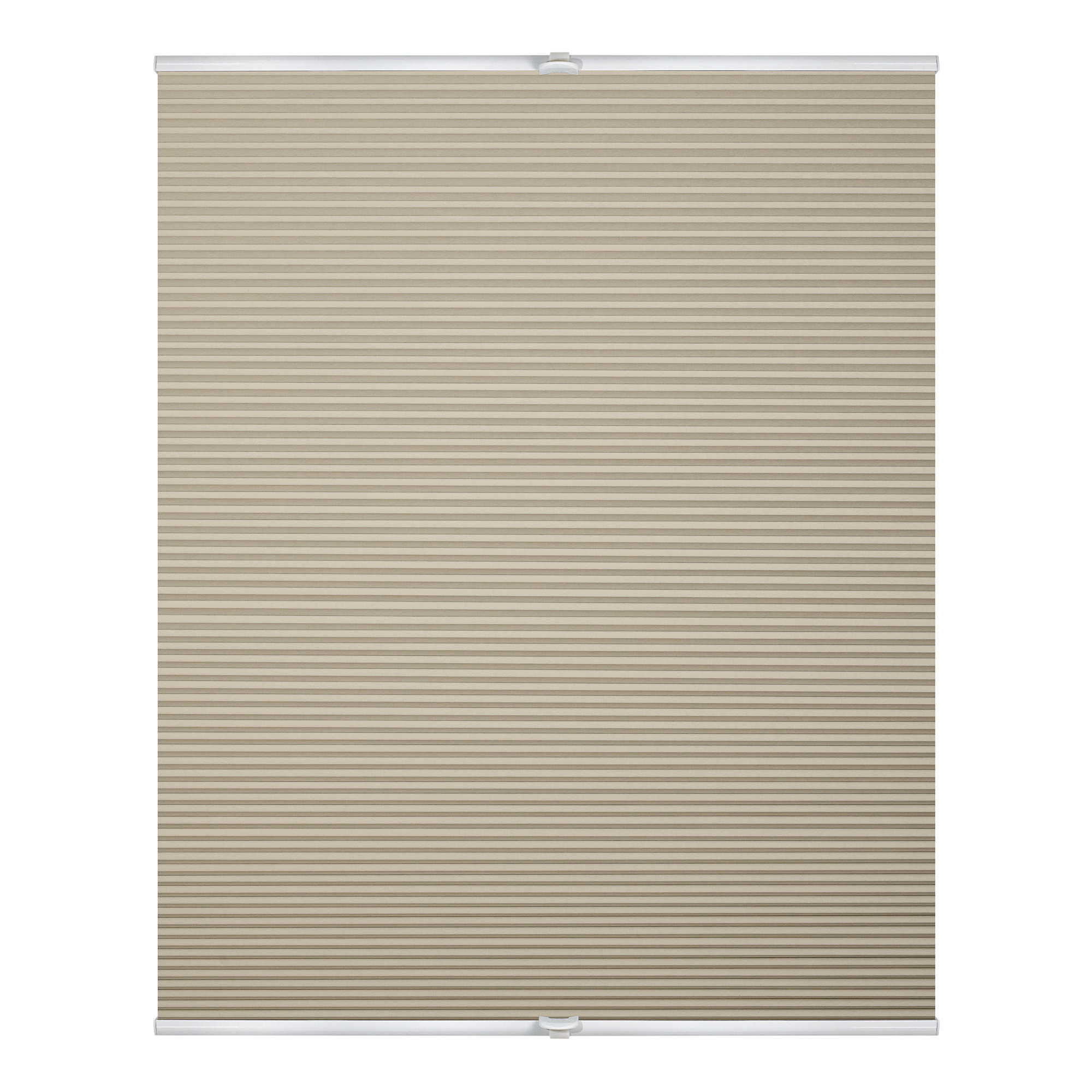 THERMO-PLISSEE KLEMMFIX OHNE BOHREN, VERDUNKELUNG, VERSPANNT - Creme, Kunststoff (85/130cm) - Lichtblick Original