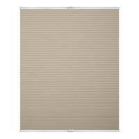 THERMO-PLISSEE KLEMMFIX OHNE BOHREN, VERDUNKELUNG, VERSPANNT - Creme, Kunststoff (50/130cm) - Lichtblick Original