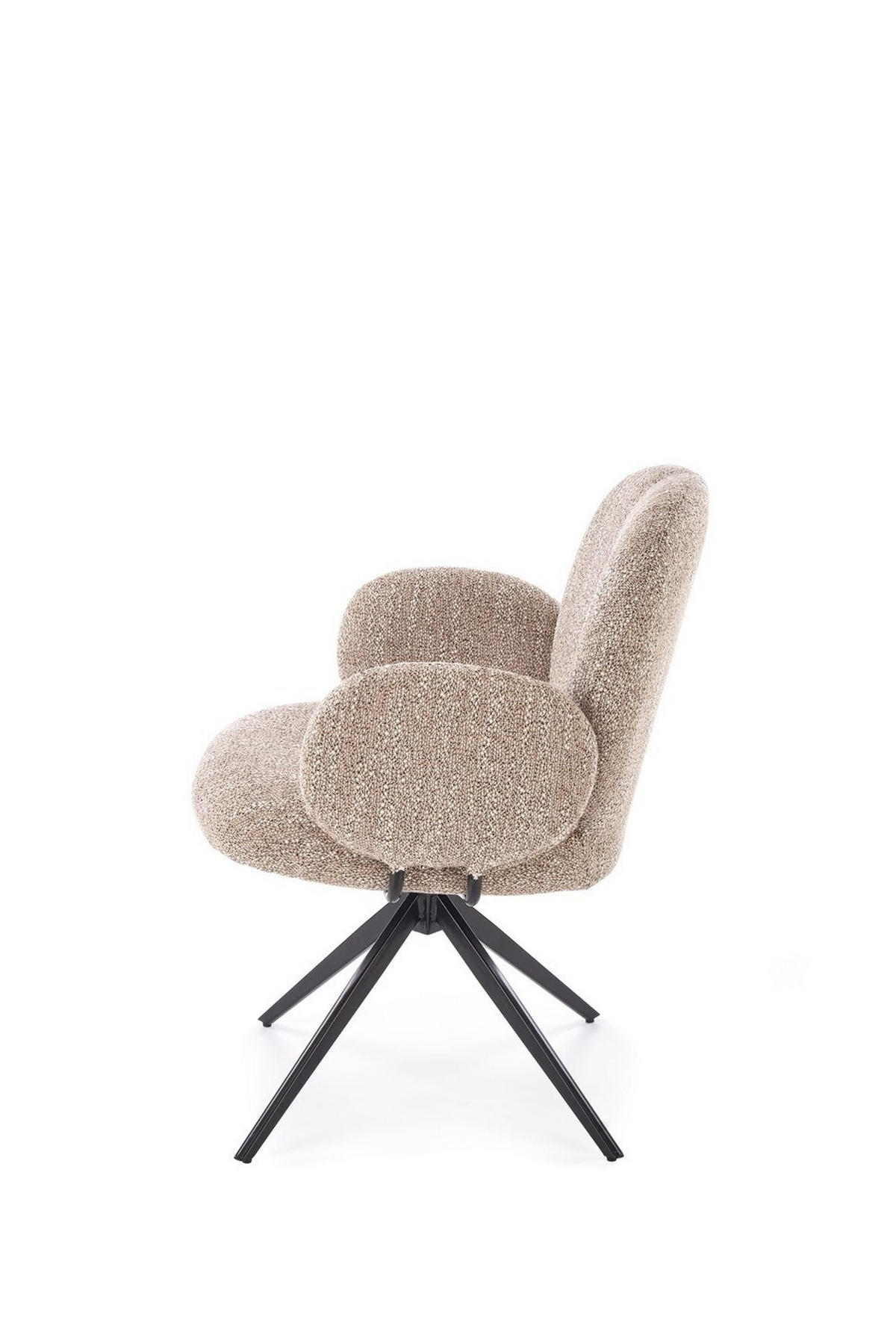 Sessel BERRY 360° gepolstert Beige - Beige, Textil (65/83/64cm) - Lookway