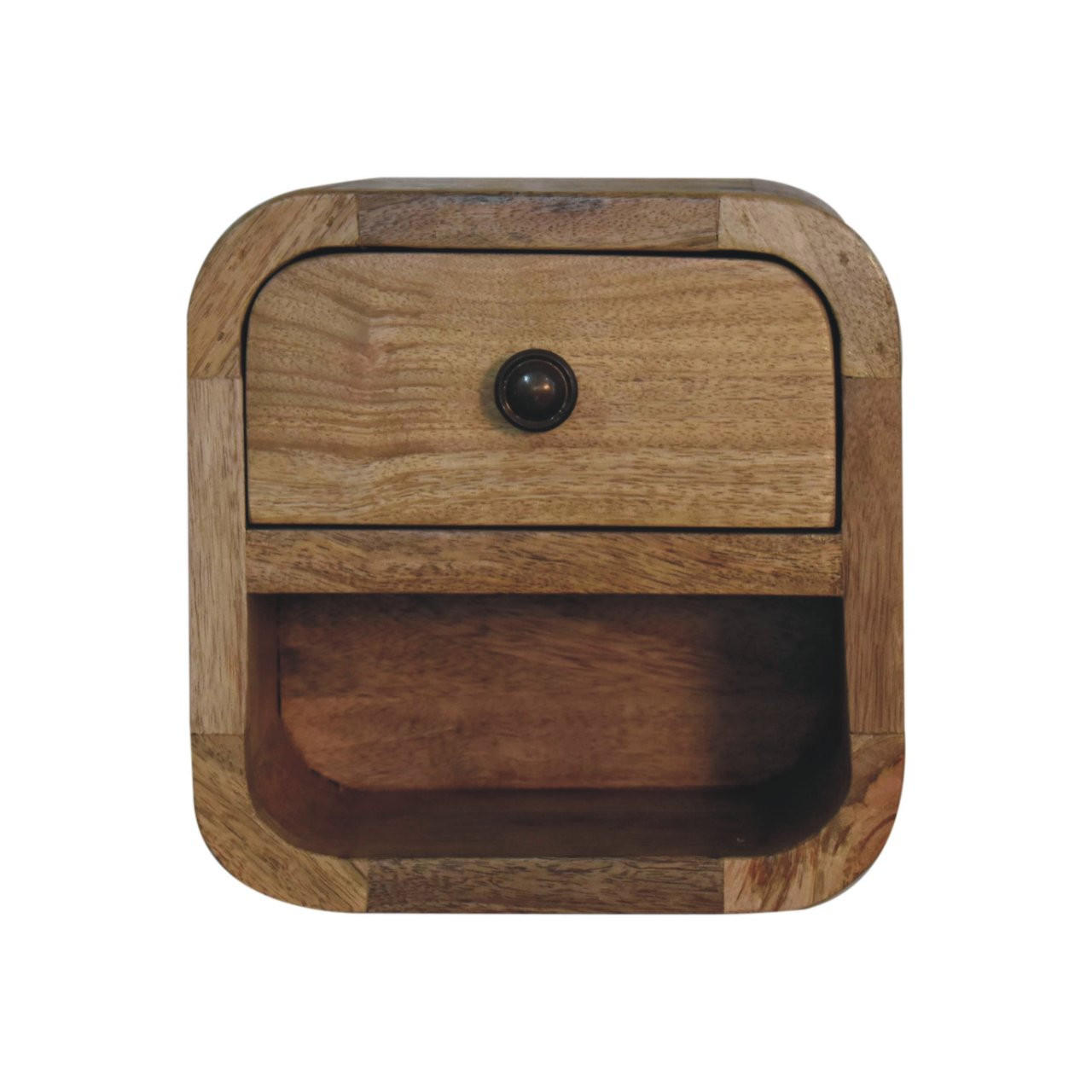 Artisan Furniture KONSOLE Apollo Schleife, 2 zásuvky a otevřená přihrádka, tmavě hnědá