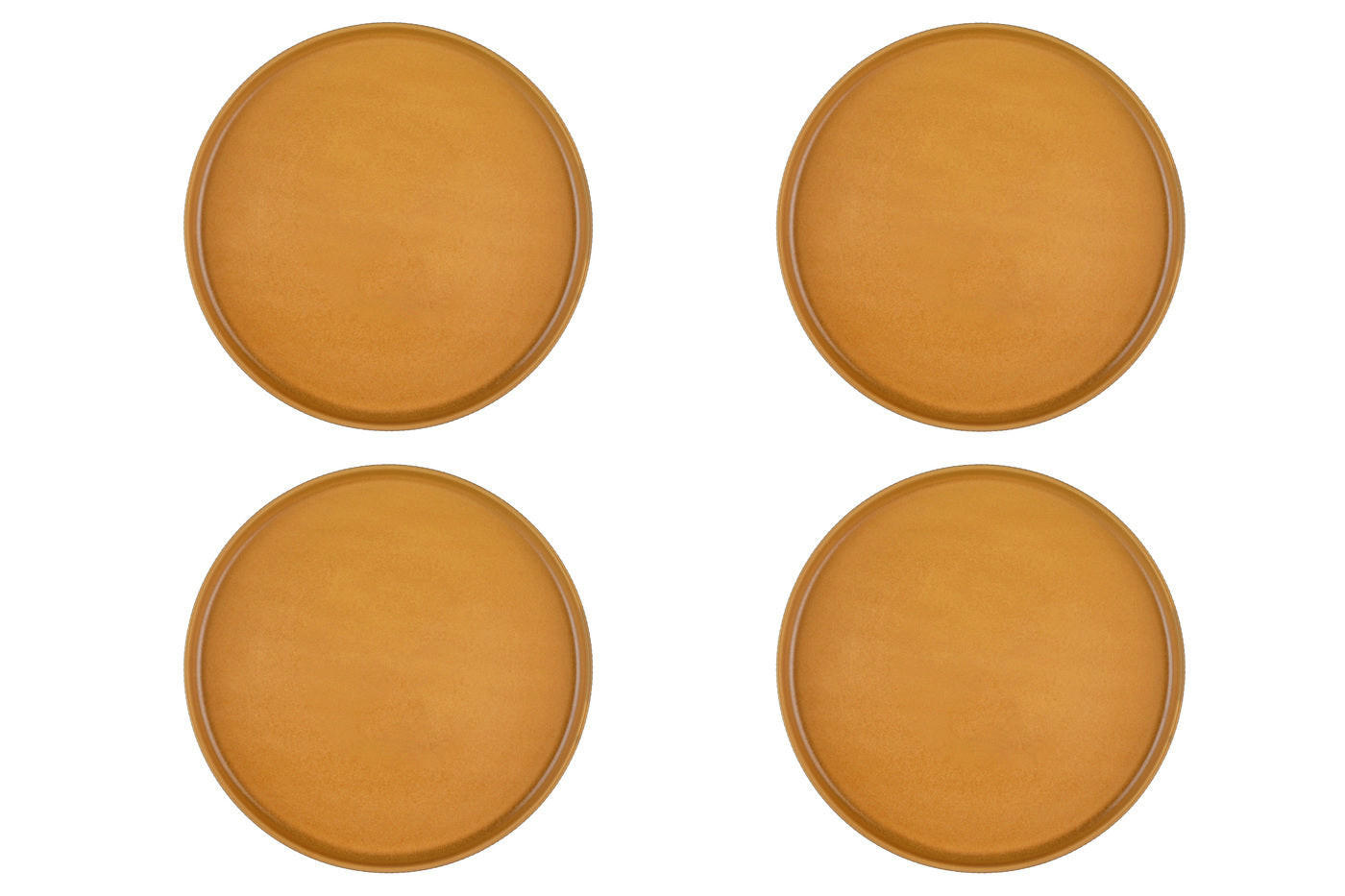TELLER Scandi Ø27,5cm - 4er-Set - Ocre - Gelb, Keramik (27.5cm) - Björn