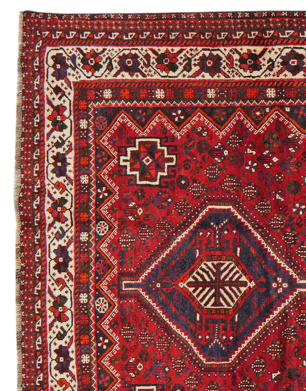 TEPPICH Gashgai Rot 302/213 cm Schurwolle - Rot, Textil (213/302cm) - Looma