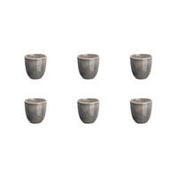 BECHER Stellar 150ml - 6er-Set - Betongrau - Grau, Keramik (0.15L) - Björn