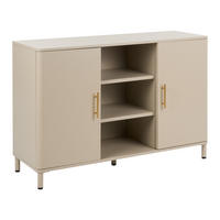 SIDEBOARD Kov Béžový Ombura - béžová, kov (120/80/40cm) - Beliani