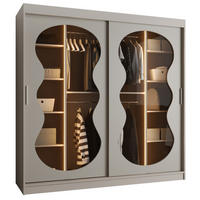 SCHWEBETÜRENSCHRANK 200/250/62 3-türig - Kaschmir, Holz (200/200/62cm) - Abiks Möbel