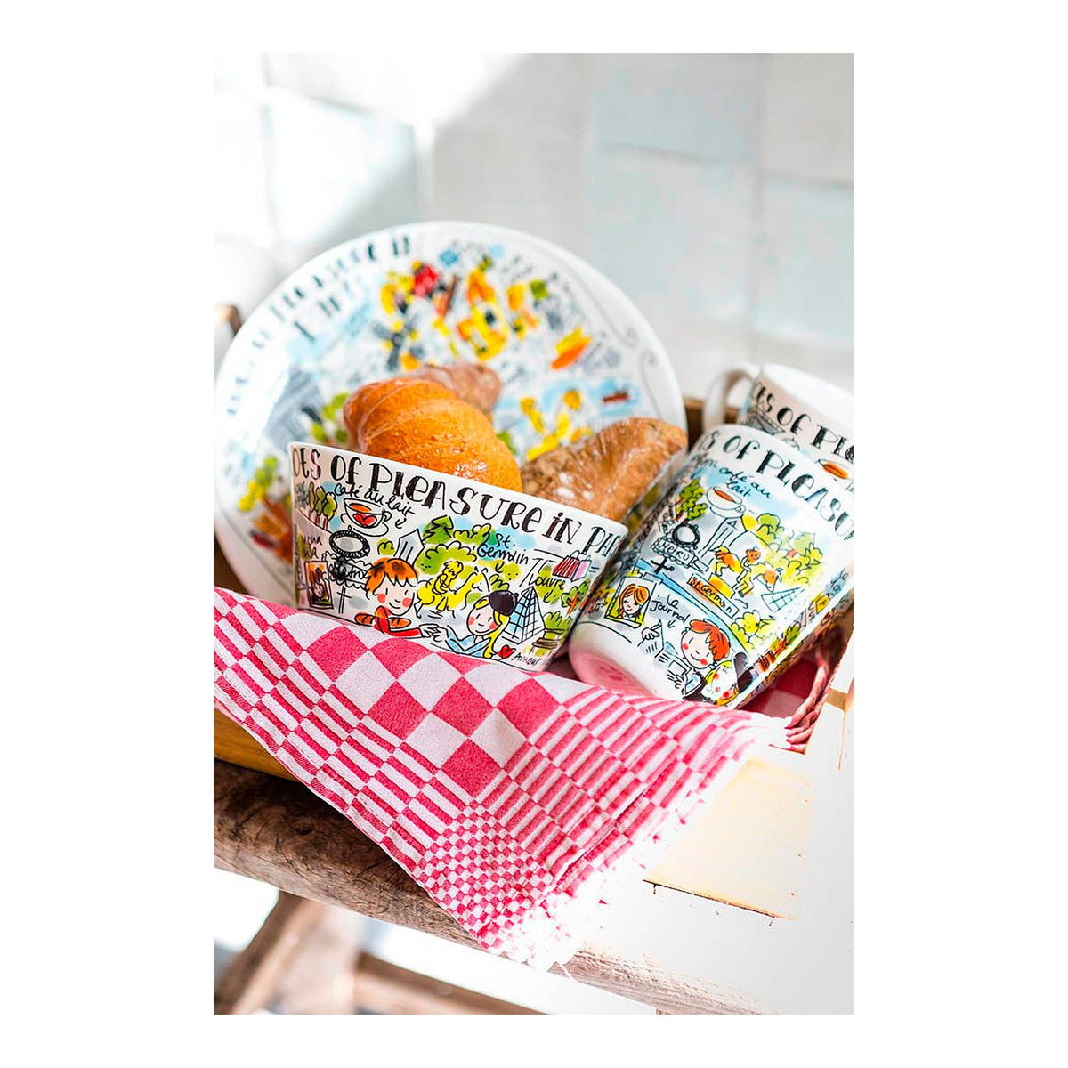 SCHALE Paris in Bunt - 14cm - Multicolor, Keramik (14.3/9/14.3cm) - Blond Amsterdam