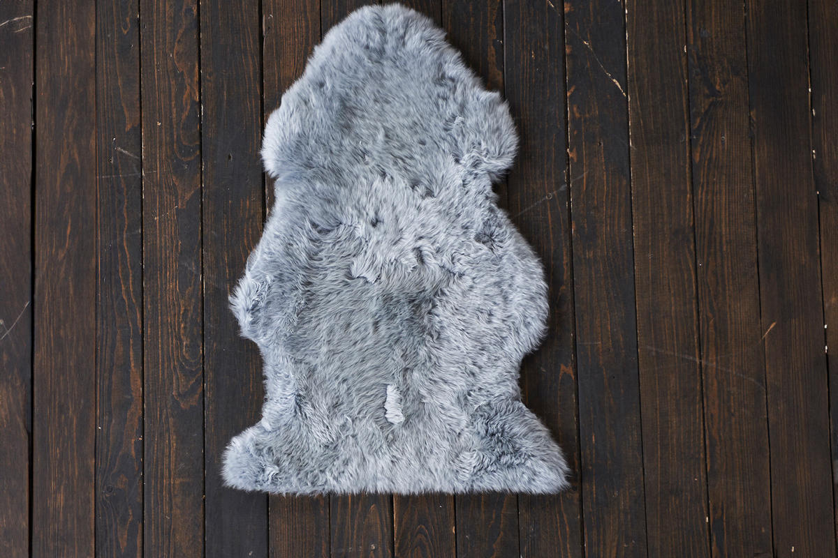 FELL CALEBRE Silber - Silberfarben, Textil (60/95cm) - KAWOLA