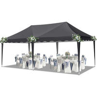 FALTPAVILLON 3x6m Dunkelgrau Wasserdicht UV-Schutz 50+ Textil - Anthrazit, Textil (300/316/600cm)