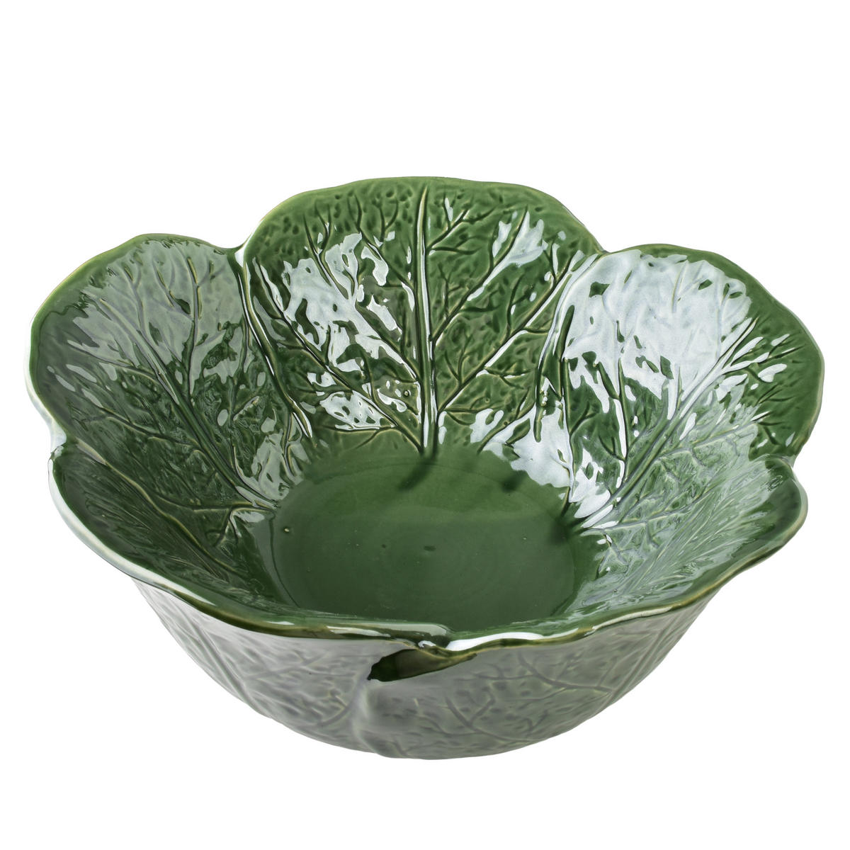 DEKOSCHALE Lettu grün 30/30/13 cm Keramik - Grün, Keramik (13cm) - Mondex