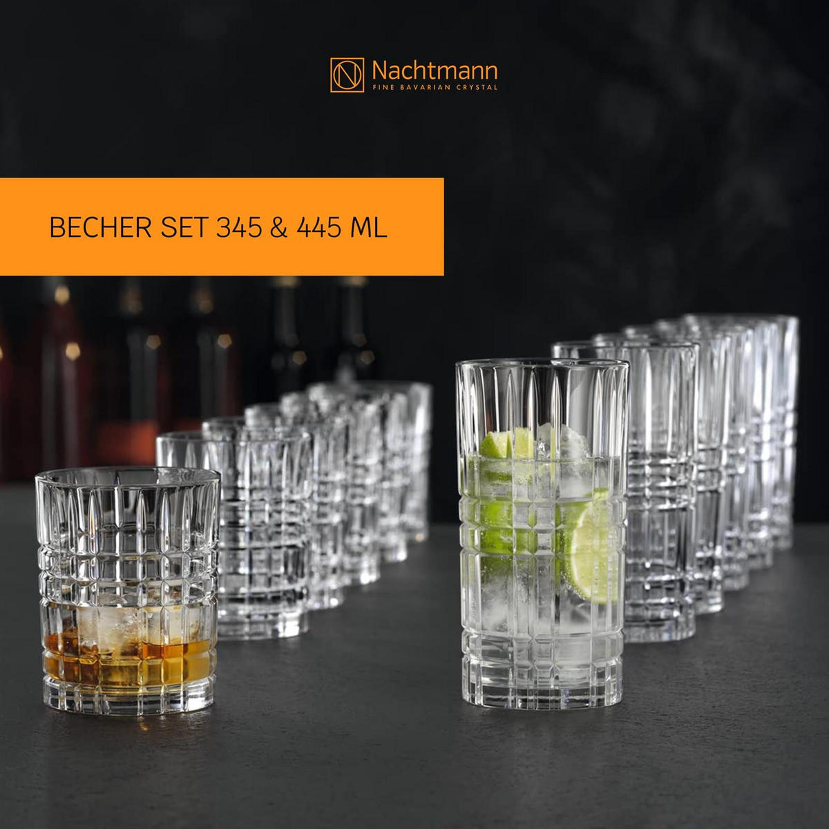 BARGLÄSER Highland transparent 12-tlg. - Transparent, Glas - Nachtmann