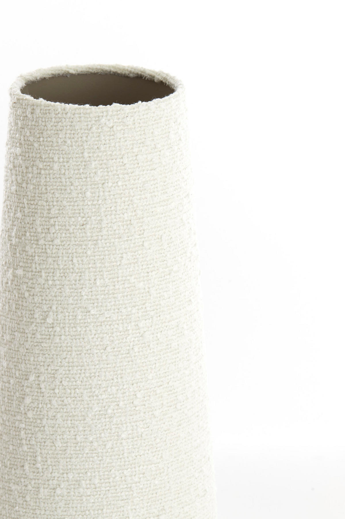 LAMPENSCHIRM Oruro Weiß Ø19/46,5 cm - Weiß, Textil (19/12.5/46.5cm) - Light & Living