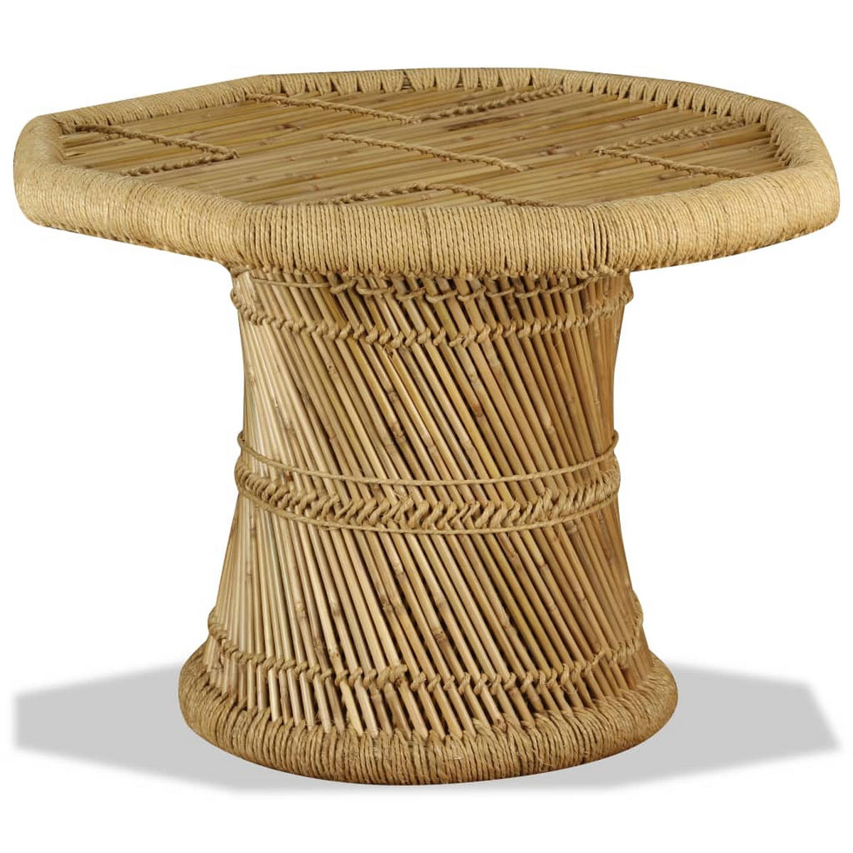 COUCHTISCH Bambus Achteckig 60x60x45 cm - Braun, Holz (60/60/45cm) - furnicato