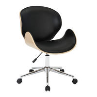 BÜROSTUHL mit Dekor in heller Nussbaumoptik H84 cm – HERCULE - Eschefarben, Textil (64/84/63cm) - Calicosy