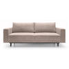 SCHLAFSOFA Rodario Beige Cordbezug - Beige/Schwarz, Textil/Metall (236/95/97cm) - Selsey