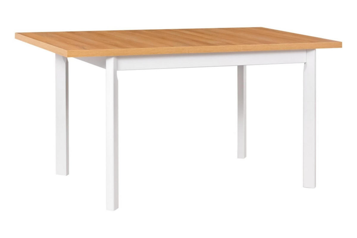 TISCH Max V-P Grandson Eiche, Klapptisch mit Weiß Beine - Eichefarben/Weiß, Holz/Holzwerkstoff (120/80/78cm) - Bettso