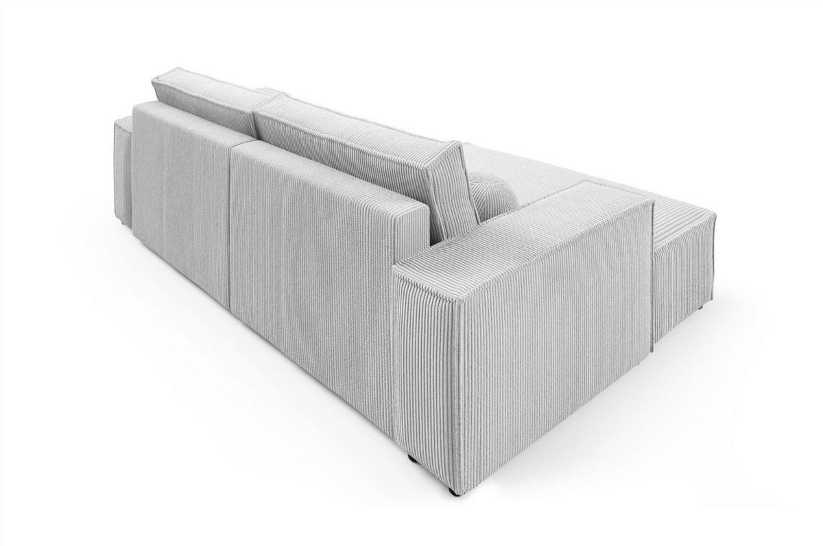 ECKSOFA Corunia Xs - Gelb, Holzwerkstoff/Textil (255/148cm) - Fun Möbel