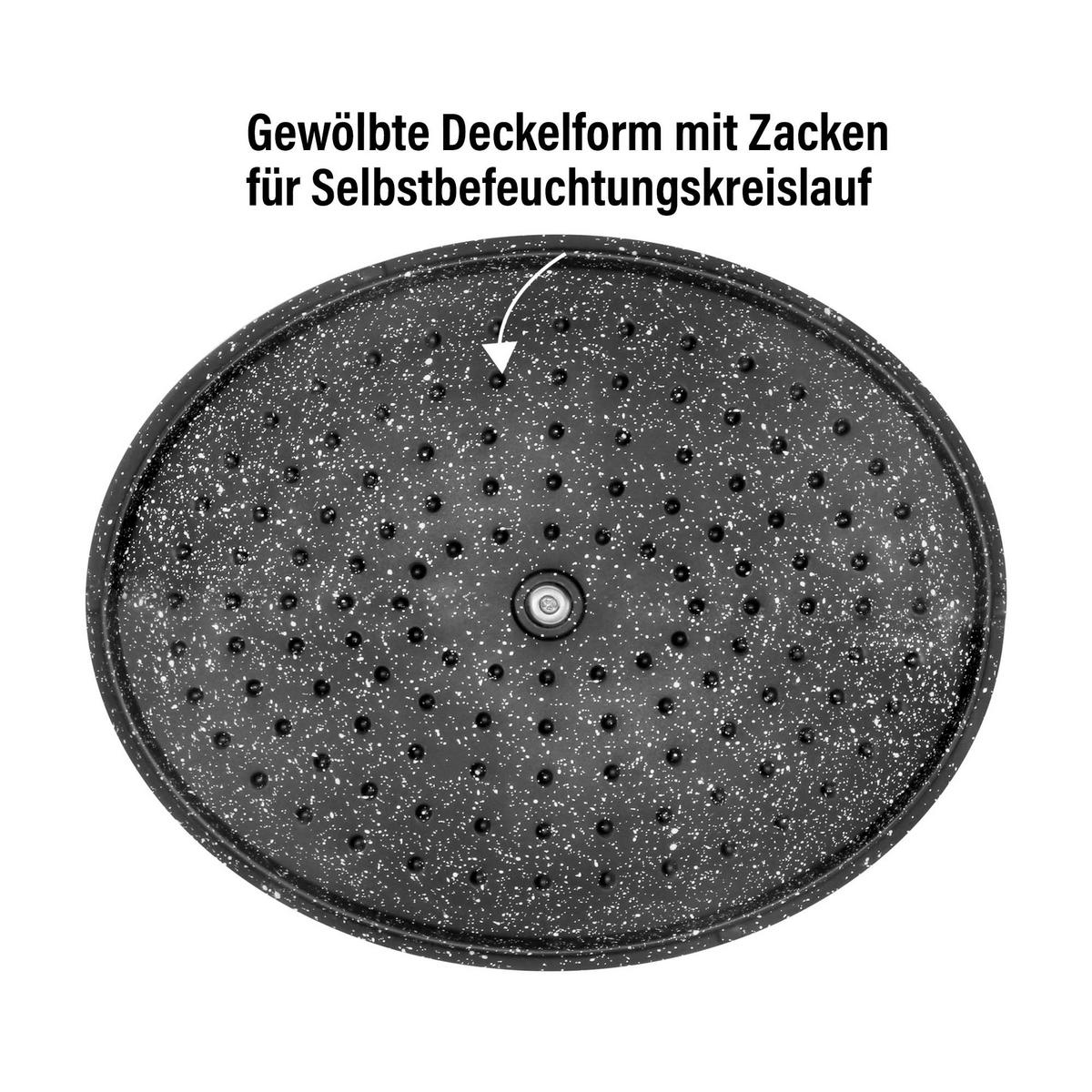 GOURMET BRÄTER 32cm 6,6L Rot - Rot, Metall (25/32/12cm) - Stoneline