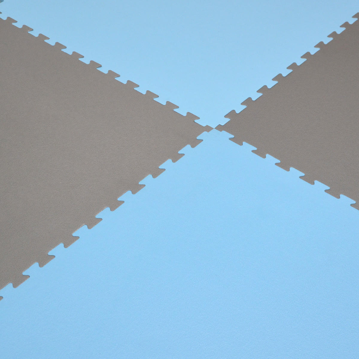 PUZZLEMATTE 90x90x2 cm, Blau - Blau, Kunststoff (90/90cm) - eyepower