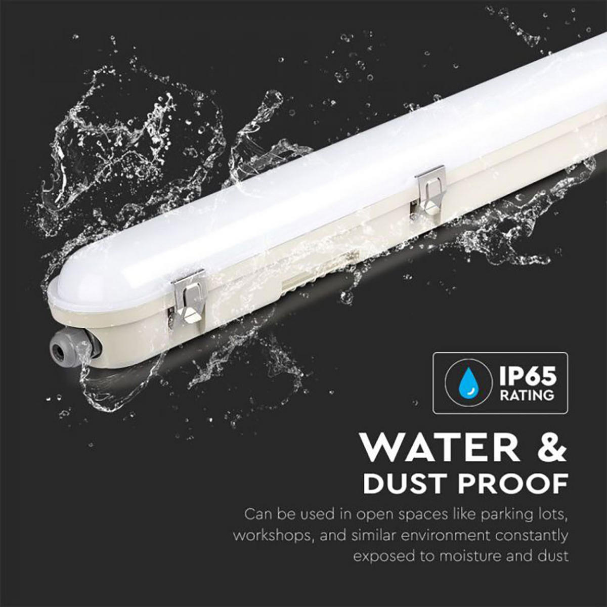 LED DECKENLEUCHTE Wannenleuchte Weiß - Weiß, Kunststoff (120/7.8/7.2cm)