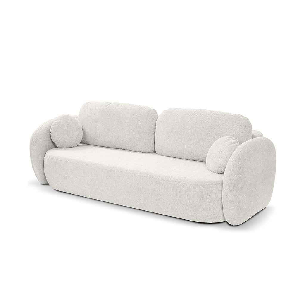 Pillovely Sofa Weiß 238x86.5x101 cm