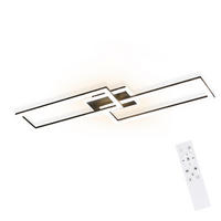 LED-DECKENLEUCHTE Kranzwacht 25.5/7.5/80.0 cm - Schwarz, Glas (80/25.5/7.5cm) - ZMH