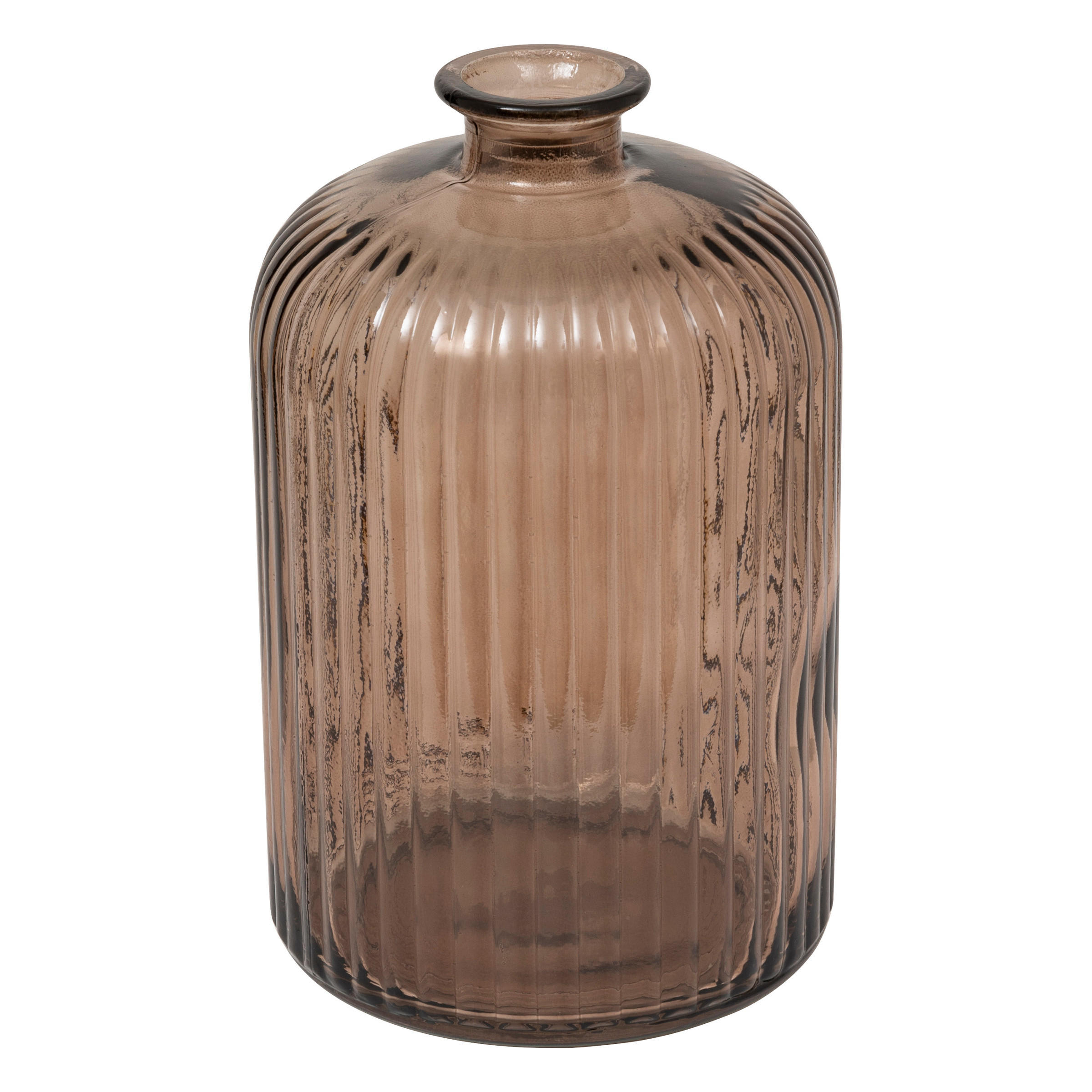 VASE Recyceltes Glas Luz H. 23 cm - Braun, Glas (15/23cm) - Atmosphera Createur d´interieur