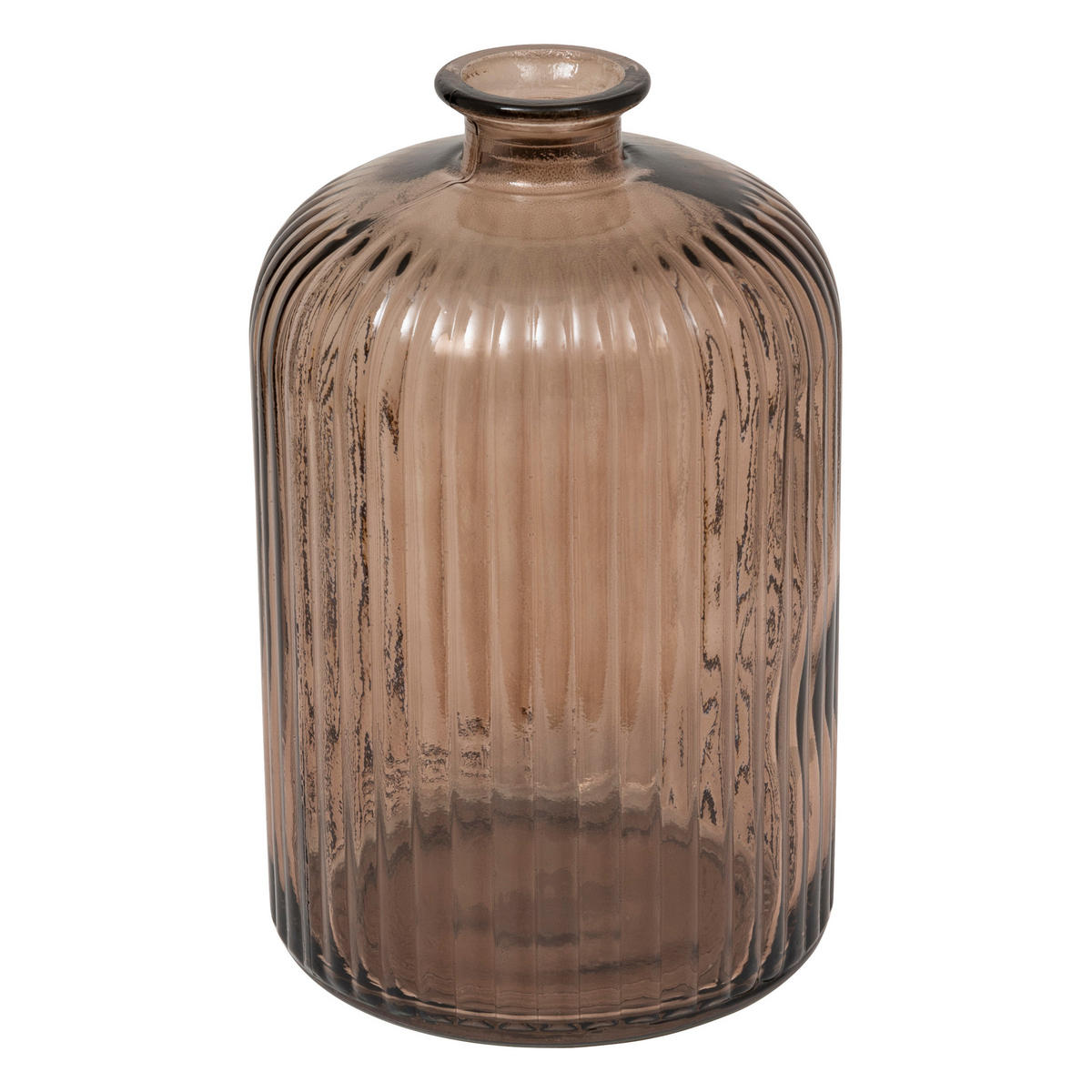 VASE Recyceltes Glas Luz H. 23 cm - Braun, Glas (15/23cm) - Atmosphera Createur d´interieur
