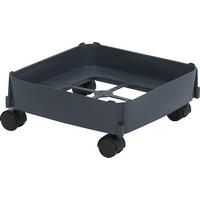 FAHRWAGEN Mehrzweck-Behälter 90 L, dunkelgrau weiche Rollen - für harte Böden - Grau, Kunststoff (37.5/14/37.5cm) - GRAF