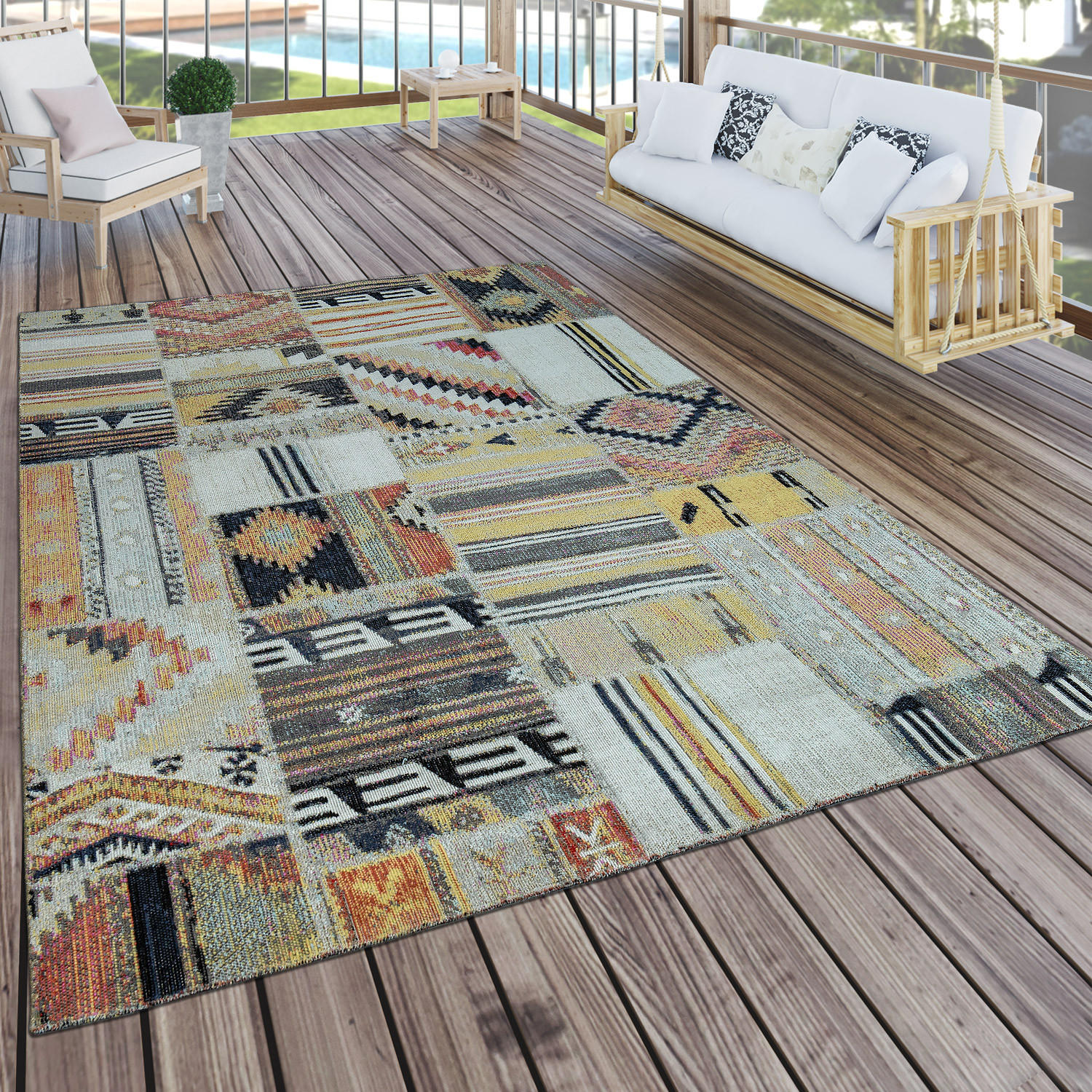 OUTDOORTEPPICH 200/280 cm Artigo 406 - Multicolor, Textil (200/280cm) - Paco Home