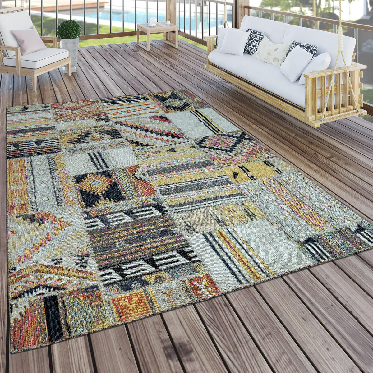 OUTDOORTEPPICH 200/280 cm Artigo 406 - Multicolor, Textil (200/280cm) - Paco Home