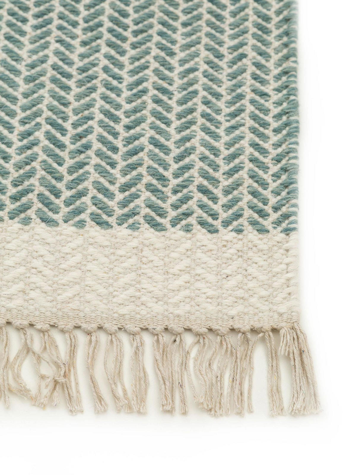 WOLLTEPPICH Kim Mint 160x230 cm - Mintgrün, Textil (160/1cm) - KUNSTLOFT