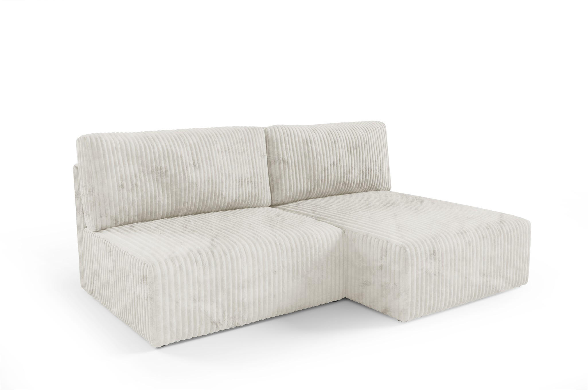ECKSOFA Natalia Xs - Creme, Holzwerkstoff/Textil (210/149cm) - Fun Möbel