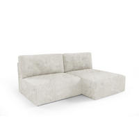 ECKSOFA Natalia Xs - Creme, Holzwerkstoff/Textil (210/149cm) - Fun Möbel