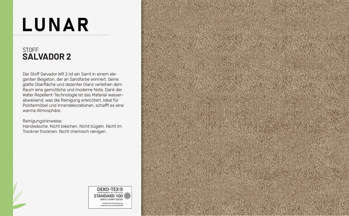 ECKSCHLAFSOFA Lunar Schlafsofa mit Bettkasten, Cappuccino - Cappuccino, Holz (237/166cm) - Panda Möbel