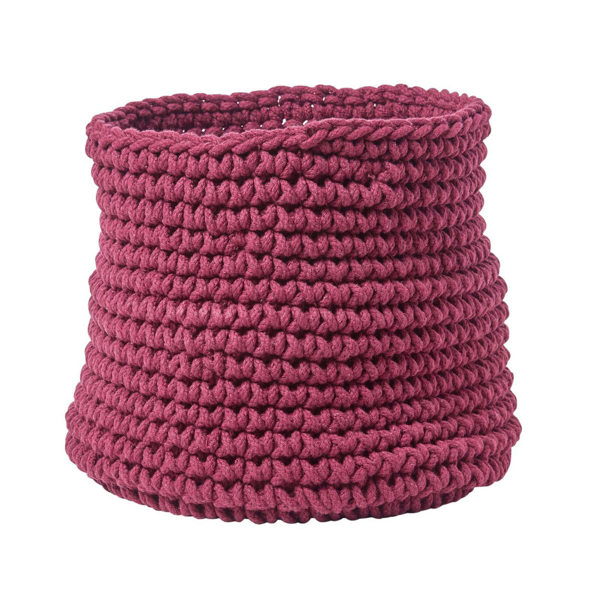 AUFBEWAHRUNGSKORB Baumwolle 42/37 cm - Bordeaux, Textil (42/42/37cm) - Homescapes
