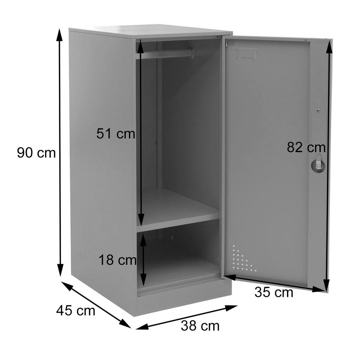 SPIND Weiß - Weiß, Metall (38/90/45cm) - MCW