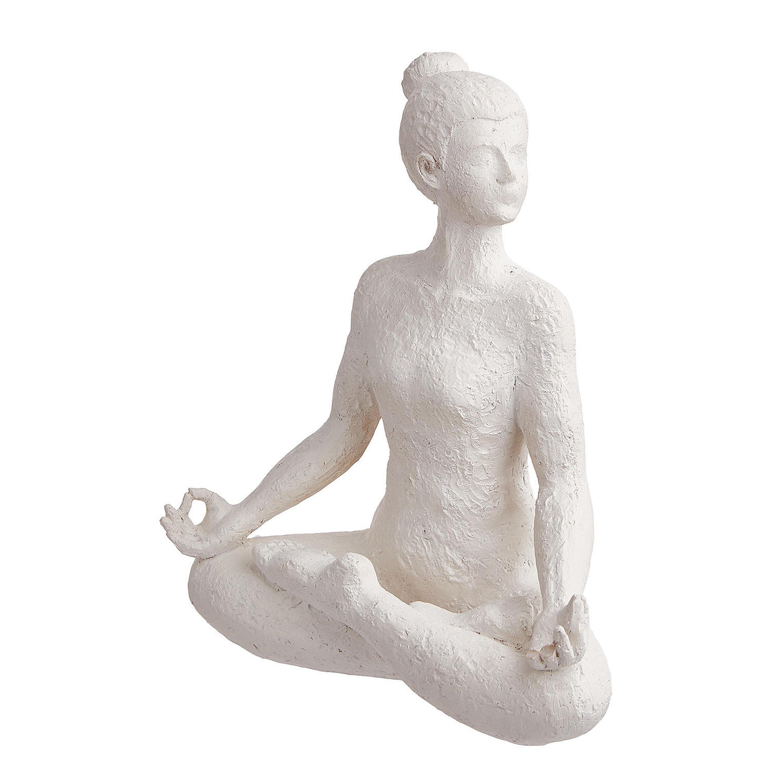 DEKO-FIGUR Lotus - Weiß, Stein (18/24/15cm) - BUTLERS