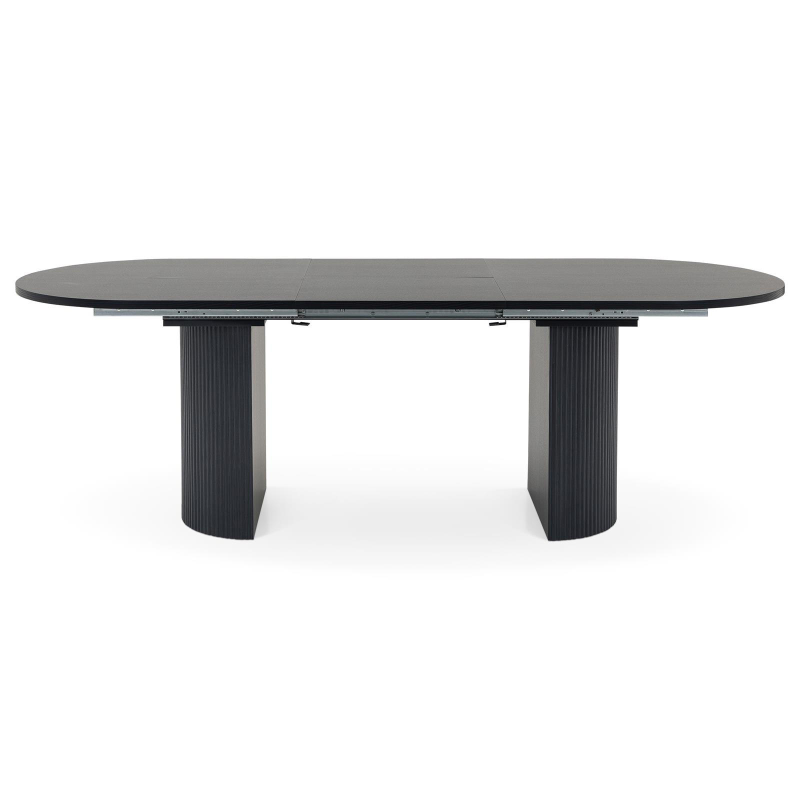 ESSTISCH EMEZA schwarz - Schwarz, Holzwerkstoff (90/180/76cm) - IDIMEX