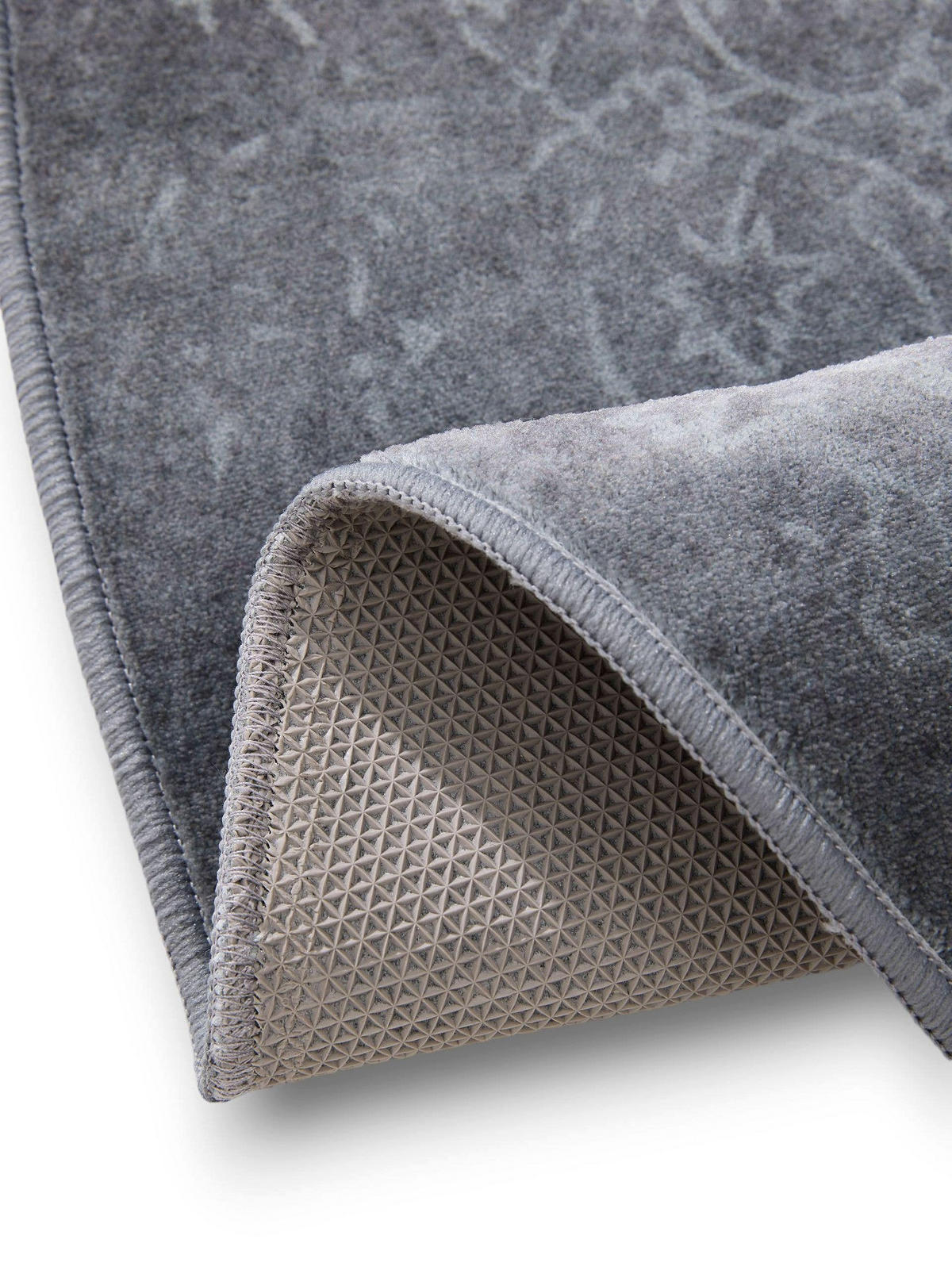 VINTAGE-TEPPICH Miray waschbar ø 160 cm rund - Creme/Grau, Kunststoff (160/160cm) - benuta Nest