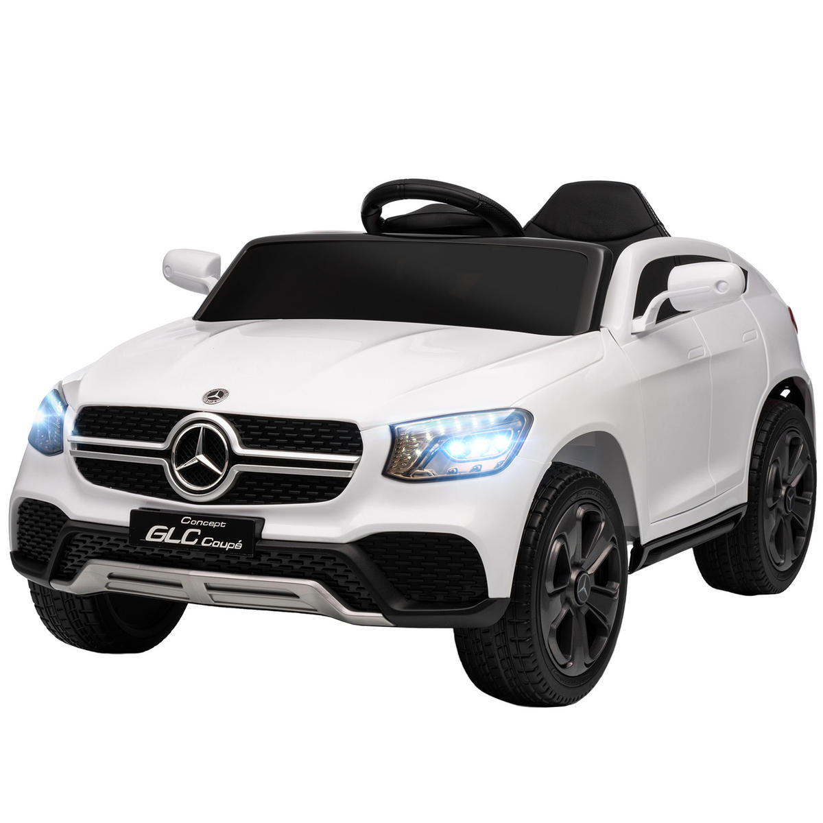 ELEKTROAUTO DE-06279 Mercedes-Benz GLC lizenziert mit Fernbedienung Weiß - Weiß, Kunststoff/Metall (105/68/50cm) - ComfortXL