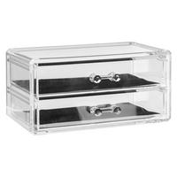 SCHMUCKBOX Selena mit 2 Schubladen, Kunststoff, 18.8 x 11.5 x 9.2 - Beige, Kunststoff (9.3/11.6/18.8cm) - 5five Simply Smart