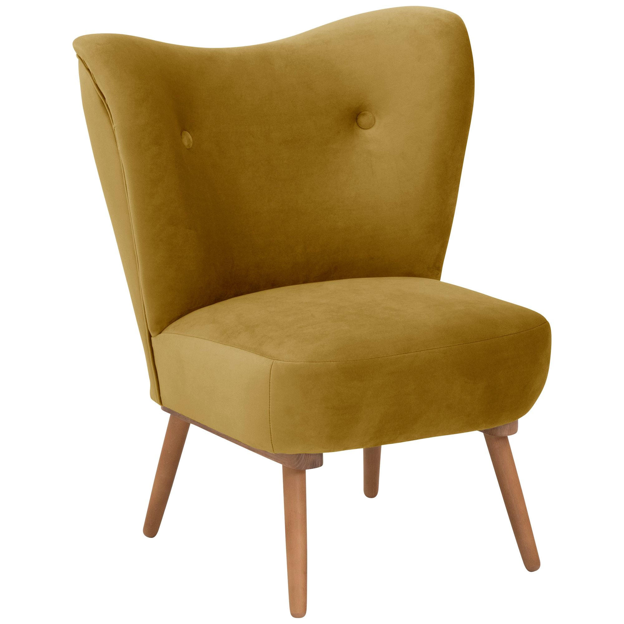 58aufmkessel Cocktailsessel Currygelb 72x90x74 cm