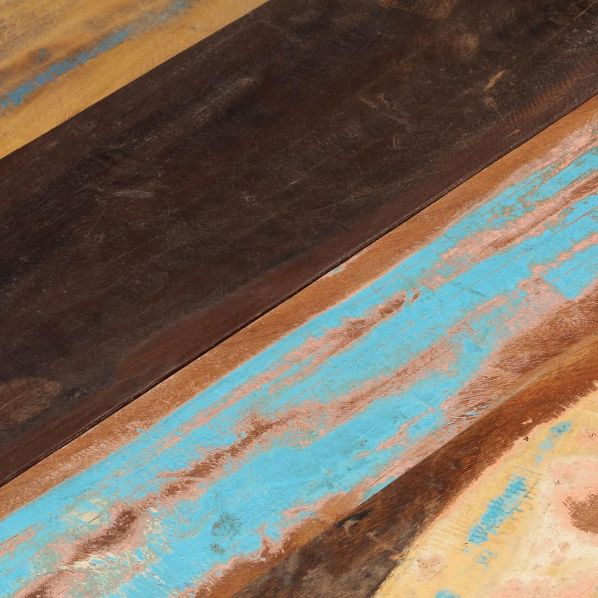 TISCHPLATTE Rund 80 Cm 25-27 Mm Altholz Massiv - Multicolor, Holz (80/80/2.5cm) - vidaXL